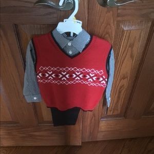 Boy’s Dockers Outfit  NWT. Size 2T Shirt Vest Pant
